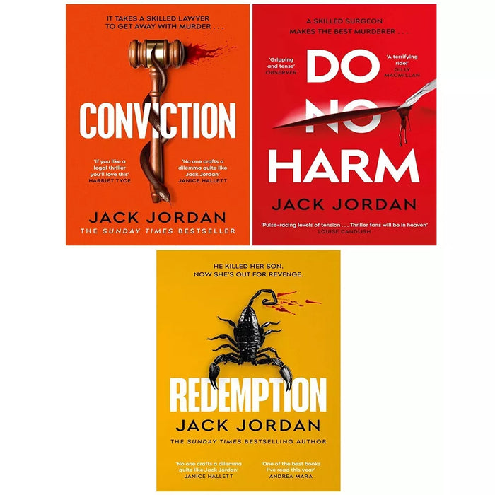 Jack Jordan Collection 3 Books Set Conviction, Redemption, Do No Harm - The Book Bundle
