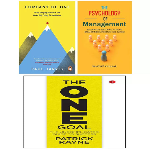Company of One, ONE GOAL Patrick Rayne, Psychology of Management 3 Books Set - The Book Bundle