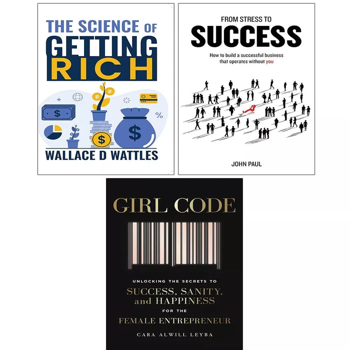 Girl Code, From Stress to Success John Paul, Science of Getting Rich 3 Books Set - The Book Bundle