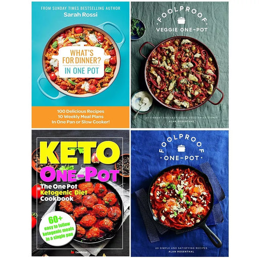What's for Dinner in One Pot HB,Ketogenic Diet,Foolproof Vegetarian (HB) 4 Books - The Book Bundle