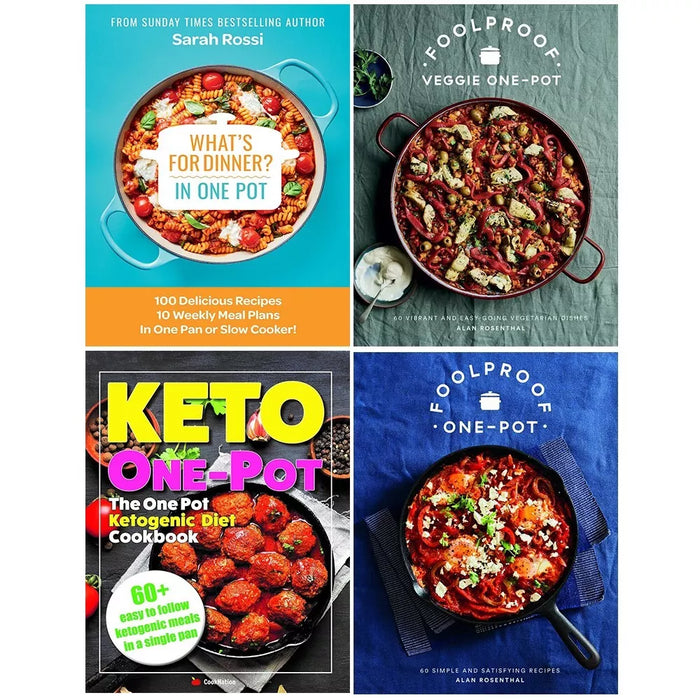 What's for Dinner in One Pot HB,Ketogenic Diet,Foolproof Vegetarian (HB) 4 Books - The Book Bundle