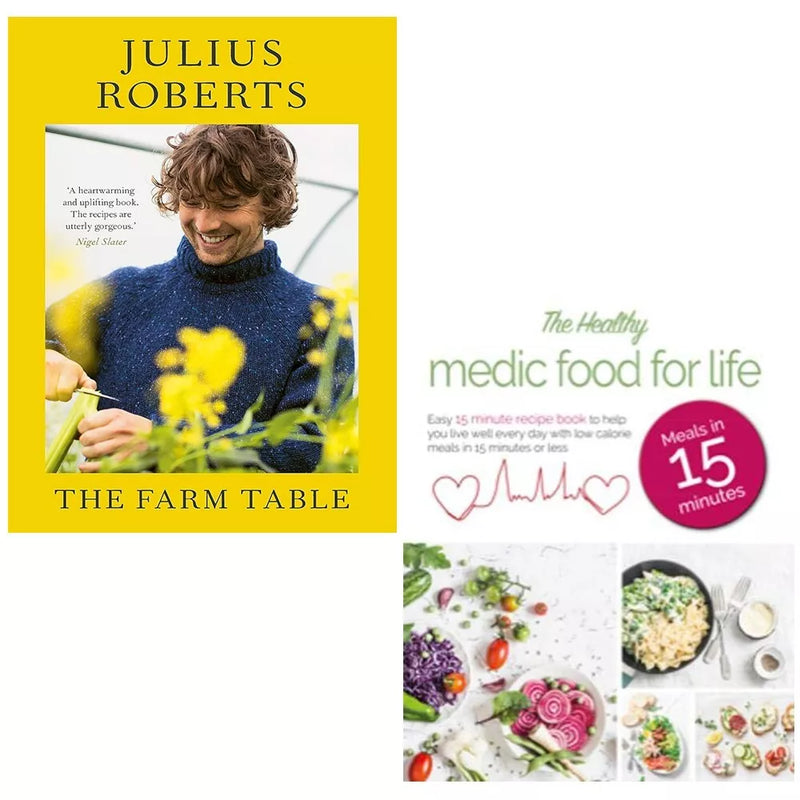 Farm Table Julius Roberts, Healthy Medic Food for Life Meals Iota 2 Books Set - The Book Bundle