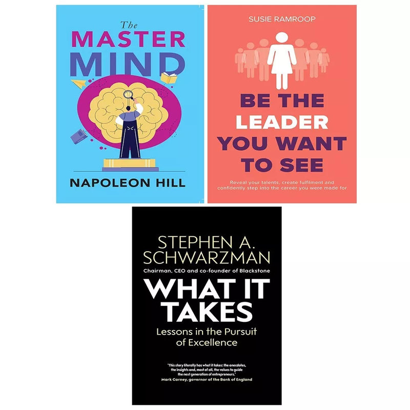 What It Takes (HB), Be the Leader You Want See,Master Mind Napoleon Hill 3 Books Set - The Book Bundle