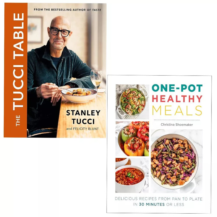 Tucci Table Stanley Tucci (HB), One Pot Healthy Meals Christina 2 Books Set - The Book Bundle
