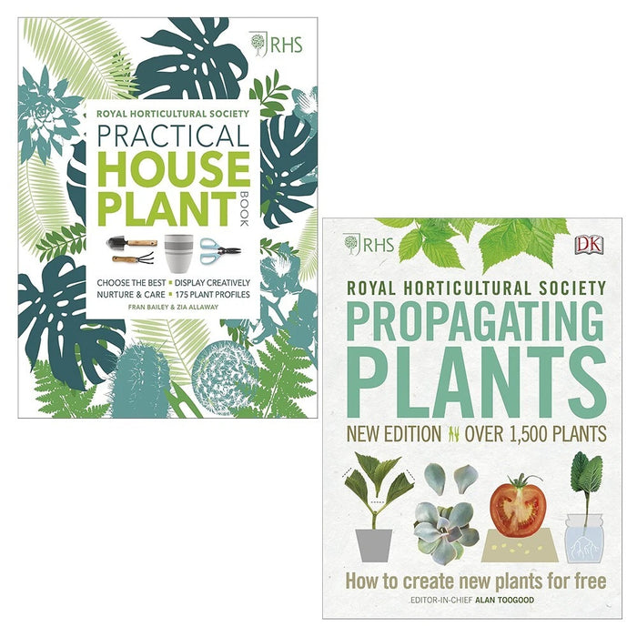RHS Practical House Plant, RHS Propagating Plants Alan Toogood 2 Books Set HB - The Book Bundle