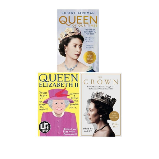The Crown, Queen Elizabeth II, Queen of Our Times The Life of Elizabeth II 3 Books Collection Set - The Book Bundle