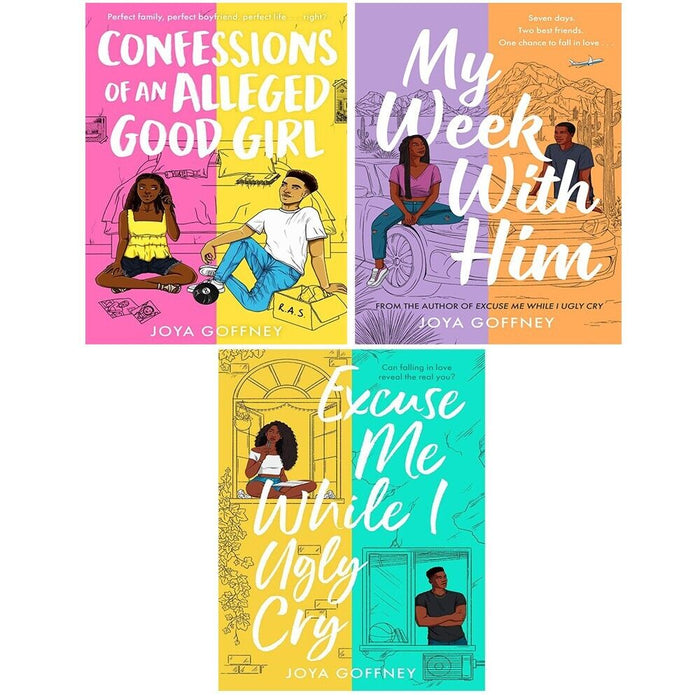 Joya Goffney Collection 3 Books Set Excuse Me While I Ugly Cry, My Week with Him - The Book Bundle