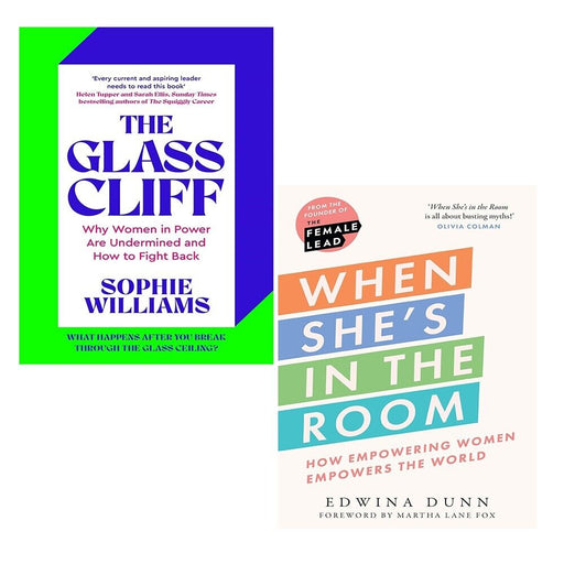 When She’s in the Room Edwina Dunn,Glass Cliff Sophie Williams 2 Books Set Hardcover - The Book Bundle