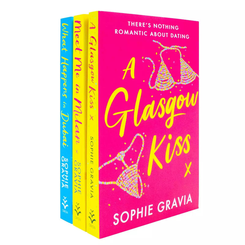Sophie Gravia 3 Books Collection Set (A Glasgow Kiss, What Happens in Dubai & Meet Me in Milan) - The Book Bundle