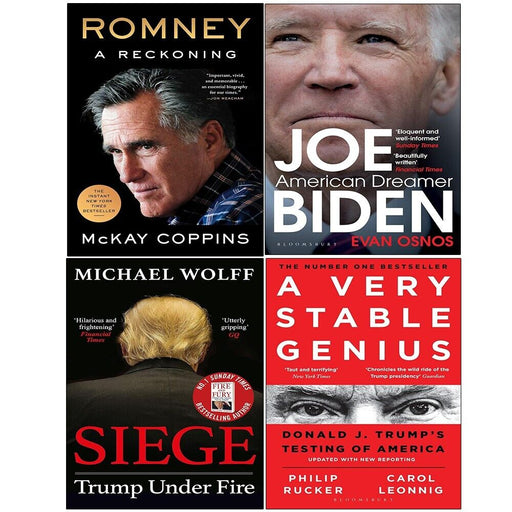 Romney McKay Coppins (HB),American Dreamer,Siege,Very Stable Genius 4 Books Set - The Book Bundle