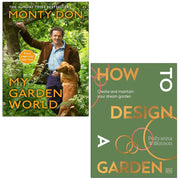 Two-book set of "How to Design a Garden" by Monty Don and Pollyanna Wilkinson, featuring garden design illustrations and covers.