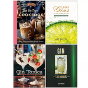 Gin Manual,101 Gins To Try Before You,Gin Tonica,Baileys Cookbook 4 Books Set - The Book Bundle