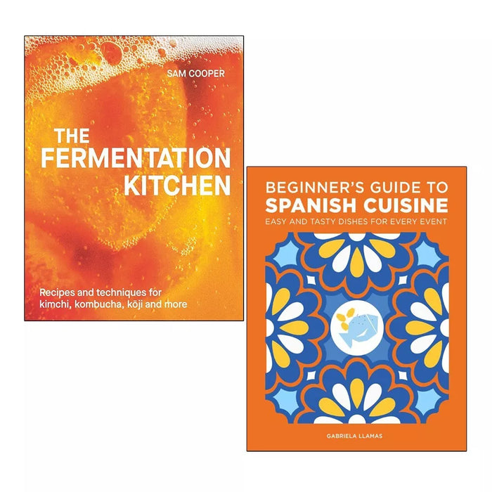Fermentation Kitchen(HB), Beginner's Guide to Spanish Cuisine 2 Books Set - The Book Bundle