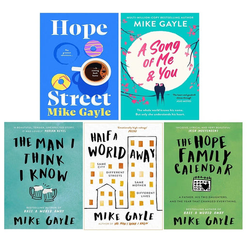 Mike Gayle Collection 5 Books Set Hope Street HB, A Song of Me You,Hope Family - The Book Bundle