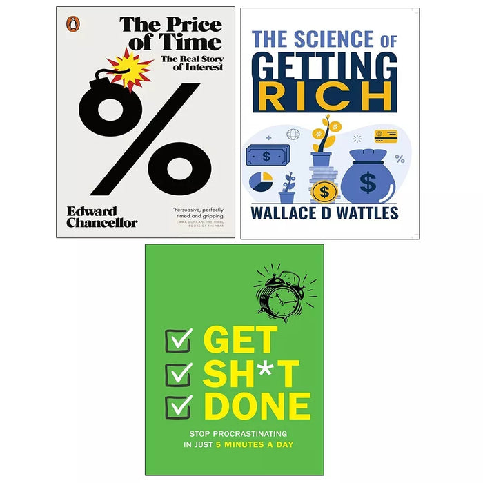 Price of Time, Get Sh*t Done Chartwell, Science of Getting Rich 3 Books Set bookwala bookwala (214964) BusinessRegistered as business seller - The Book Bundle