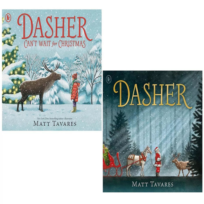 Dasher Series Collection 2 Books Set by Matt Tavares (Can't Wait for Christmas) - The Book Bundle