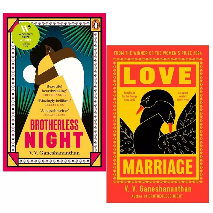 V. V. Ganeshananthan 2 Books Collection Set Brotherless Night,Love Marriage - The Book Bundle