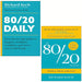 Richard Koch Collection 2 Books Set The 80/20 Principle Achieve More,80/20 Daily - The Book Bundle