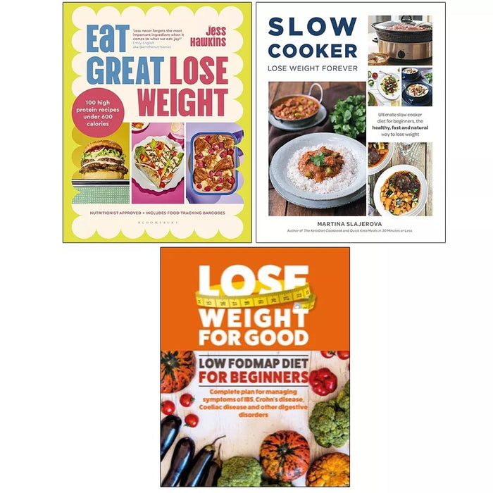 Eat Great Lose Weight,Cooker Lose Weight Forever, Low Fodmap Diet 3 Books Set - The Book Bundle