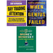 Day Trading Attention HB, When Genius Failed,Psychology of Money Mindset 3 Books Set - The Book Bundle