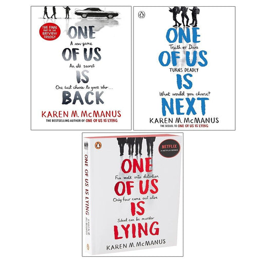 Karen McManus 3 Books Collection Set One Of Us Is Next, One of Us is Back NEW - The Book Bundle