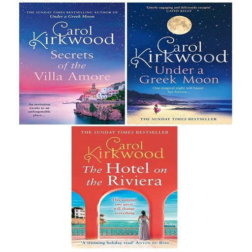 Carol Kirkwood Collection 3 Books Set Hotel on Riviera, Secrets of Villa Amore - The Book Bundle