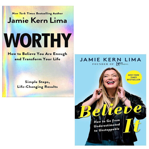 Jamie Kern Lima Collection 2 Books Set Believe IT, Worthy Simple Steps Hardcover - The Book Bundle