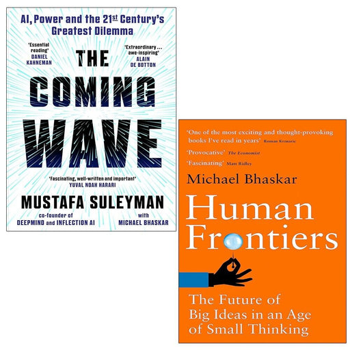 Michael Bhaskar Collection 2 Books Set Mustafa Suley Coming Wave,Human Frontiers - The Book Bundle