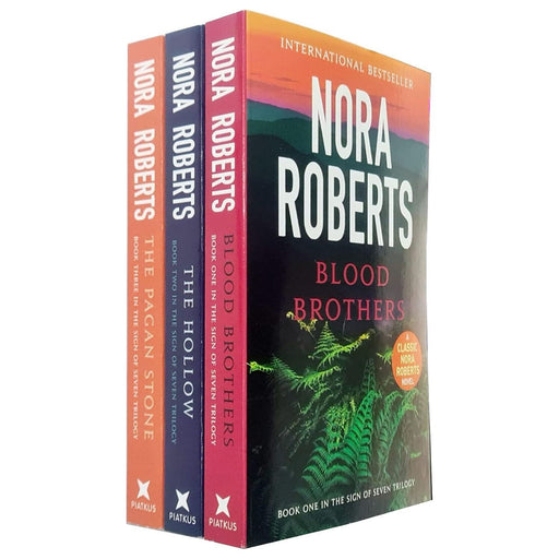 Nora Roberts Sign of Seven Trilogy 3 Books Collection Pack Set (Blood Brothers, The Hollow, The Pagan Stone) - The Book Bundle