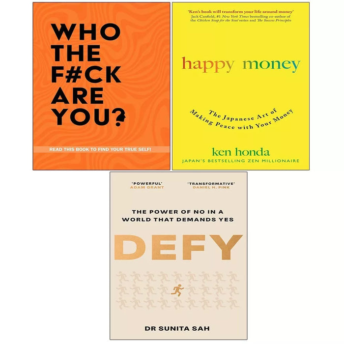 Defy(HB), Happy Money The Japanese Art, Who The F ck Are You 3 Books Set - The Book Bundle