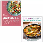 Cortisol Fix Angela Dowden, Ultra Low Cholesterol Recipe Cookbook 2 Books Set - The Book Bundle