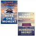 Liane Moriarty Collection 2 Books Set Here One Moment (HB), Husband's Secret - The Book Bundle