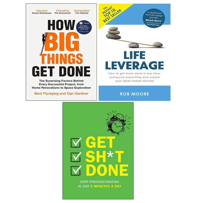 How Big Things Get Done, Life Leverage, Get Sh*t Done 3 Books Collection Set - The Book Bundle
