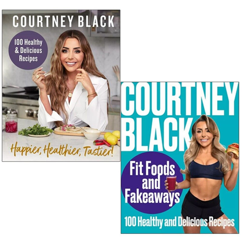 Courtney Black Collection 2 Books Set Happier Healthier, Fit Foods and Fakeaways - The Book Bundle