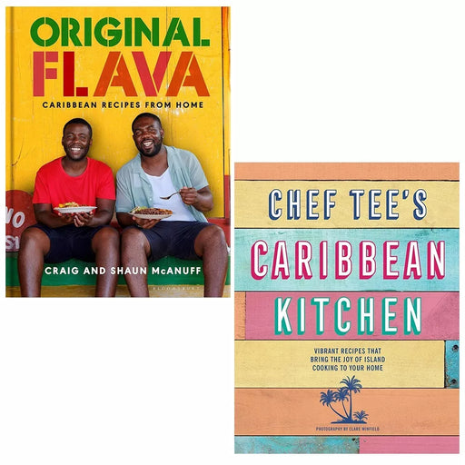Original Flava Craig McAnuff, Chef Tee's Caribbean Kitchen 2 Books Set Hardcover - The Book Bundle