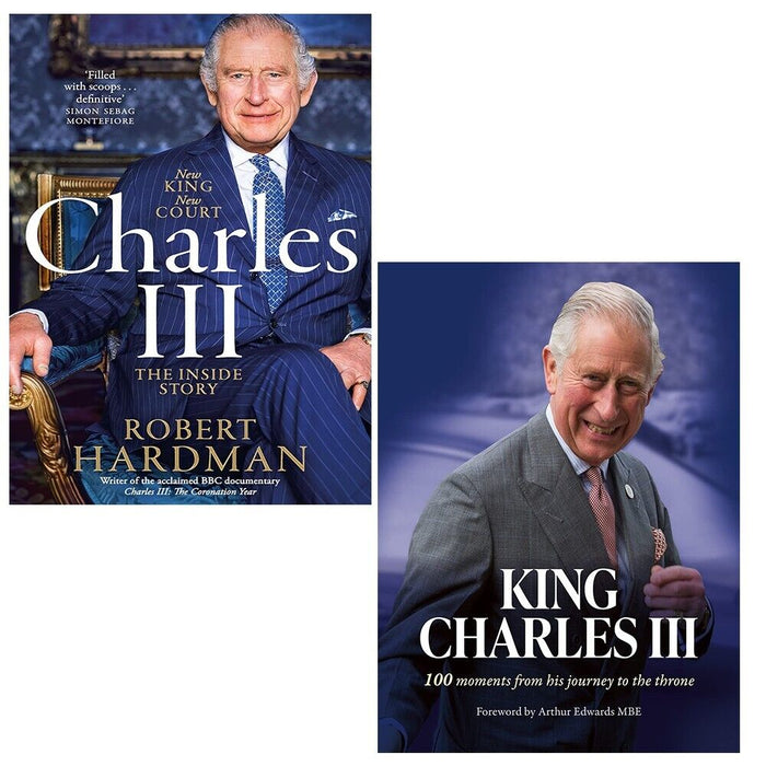 King Charles III Arthur Edwards (HB), Charles III New King New Court 2 Books Set - The Book Bundle