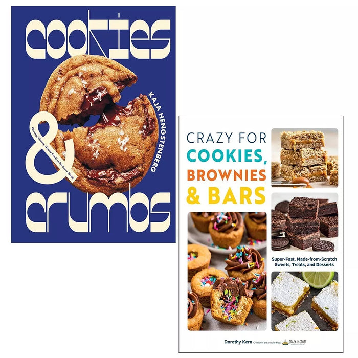 Cookies and Crumbs HB, Crazy For Cookies Brownies Bars Dorothy Kern 2 Books Set - The Book Bundle