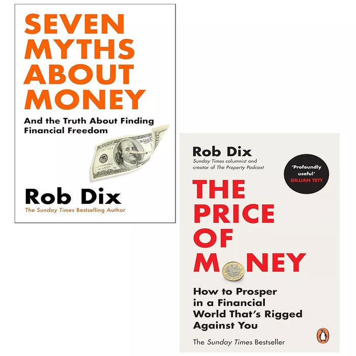 Rob Dix Collection 2 Books Set Seven Myths About Money (HB), Price of Money - The Book Bundle