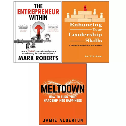 Entrepreneur Within (HB), Meltdown, Enhancing Your Leadership Skills 3 Books Set - The Book Bundle