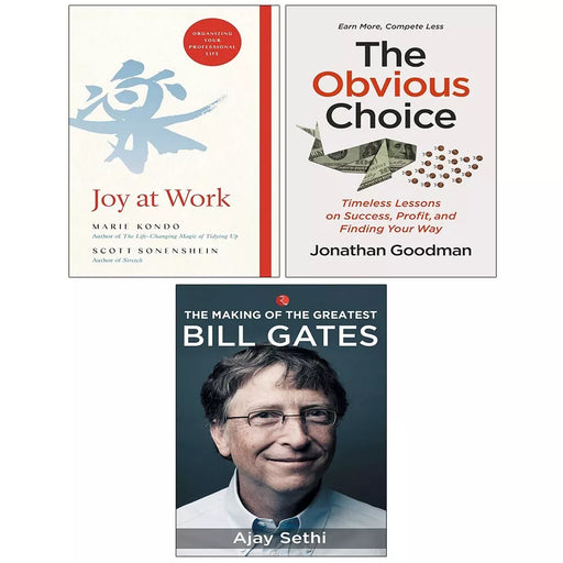 Obvious Choice HB, Making Of Greatest Bill Gates, Joy at Work (HB) 3 Books Set - The Book Bundle
