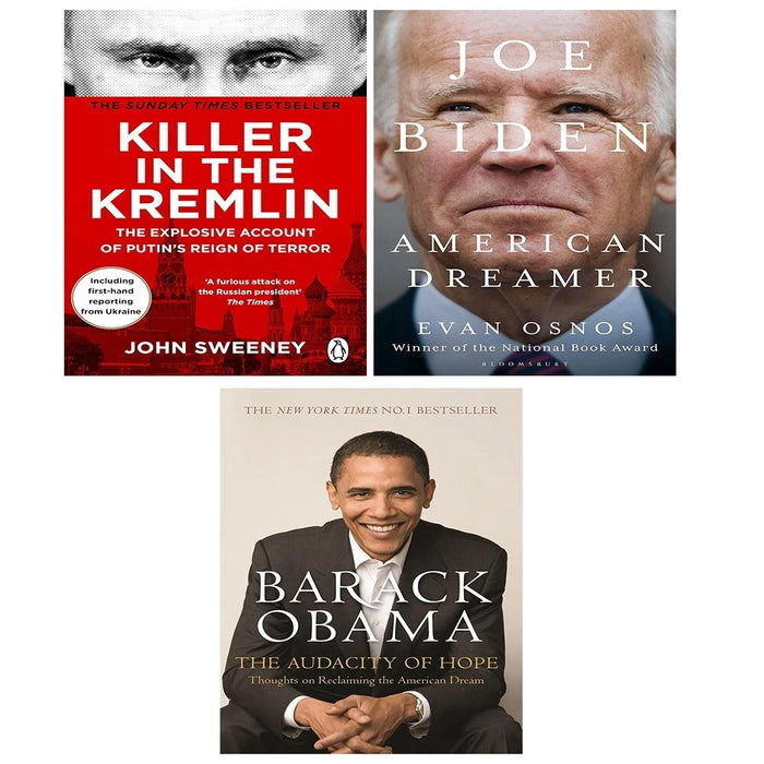 Killer in the Kremlin, Audacity of Hope Barack Obama, Joe Biden (HB) 3 Books Set - The Book Bundle