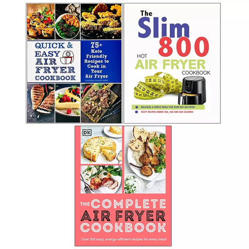 Air Fryer Cookbook,Quick Easy Air Fryer,Slim 800 Hot Air Fryer Recipe 3 Books Set - The Book Bundle