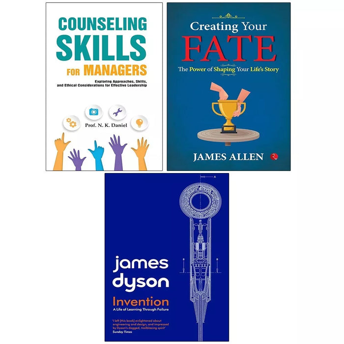Invention, Creating Your Fate James, Counseling Skills For Managers 3 Books Set - The Book Bundle