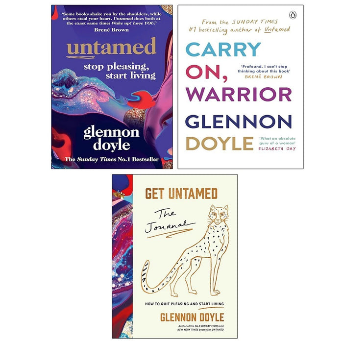 Glennon Doyle Collection 3 Books Set Get Untamed Journal (HB), Carry On Warrior - The Book Bundle