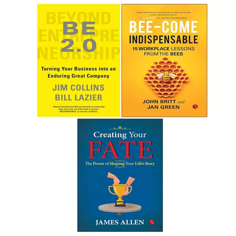 Beyond Entrepreneurship, Creating Your Fate, Bee-come Indispensable 3 Books Set - The Book Bundle
