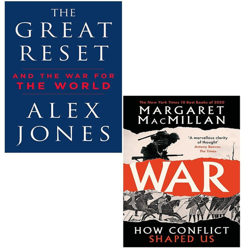 War How Conflict Professor Margaret MacMillan,Great Reset Alex Jones 2 Books Set - The Book Bundle