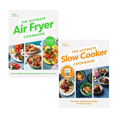 Clare Andrews 2 Books Collection Set The Ultimate Air Fryer Cookbook,Slow Cooker - The Book Bundle