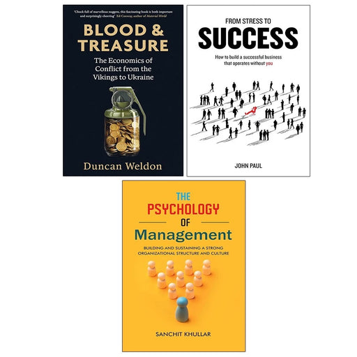 Blood and Treasure (HB), Psychology of Management, From Stress to Success 3 Books Set - The Book Bundle