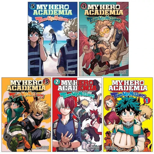 My Hero Academia Team-Up Missions Volume 1-5 Books Collection Set By Yoko Akiyam - The Book Bundle
