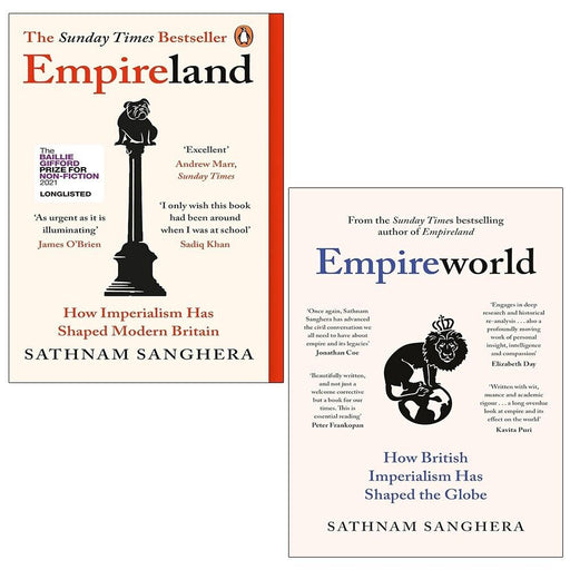 Sathnam Sanghera Collection 2 Books Set Empireland Imperialism, Empireworld (HB) - The Book Bundle